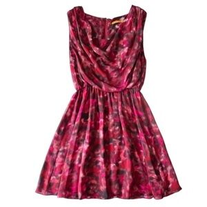 Alice + Olivia Belinda blouson silk dress (size medium)